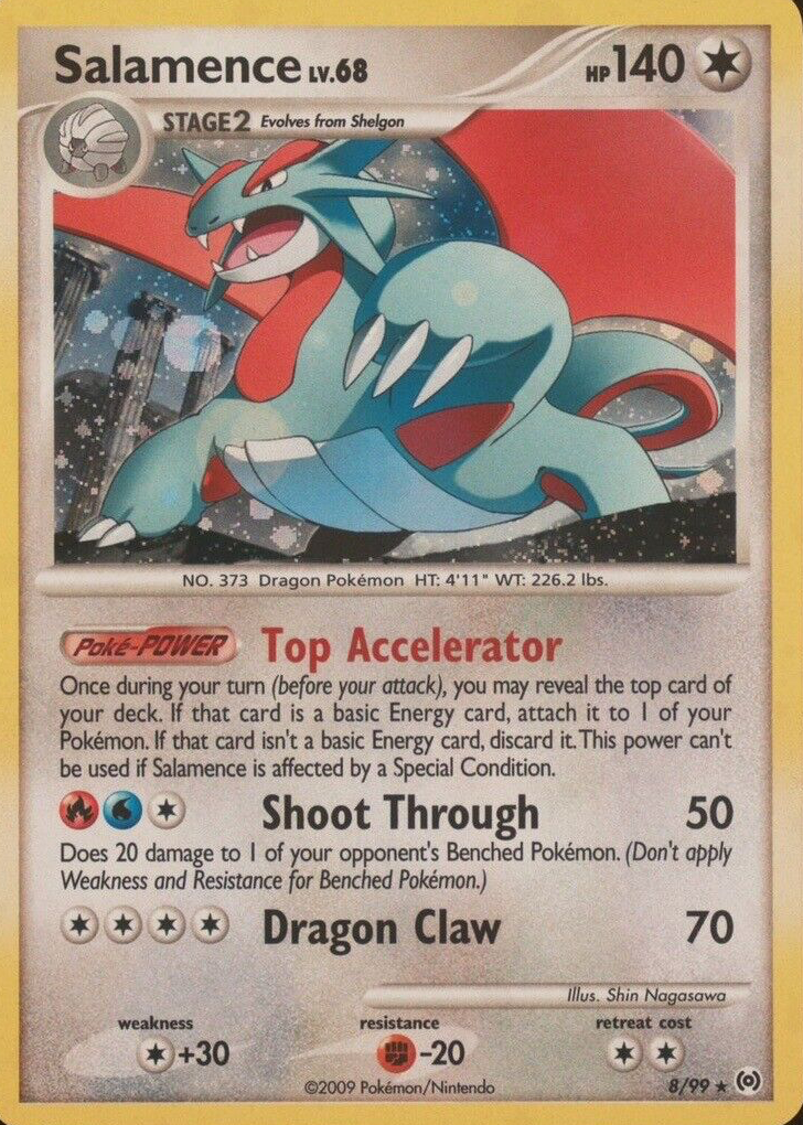 Salamence 2009 Platinum: Arceus #08/99 Holo Price Guide - Sports