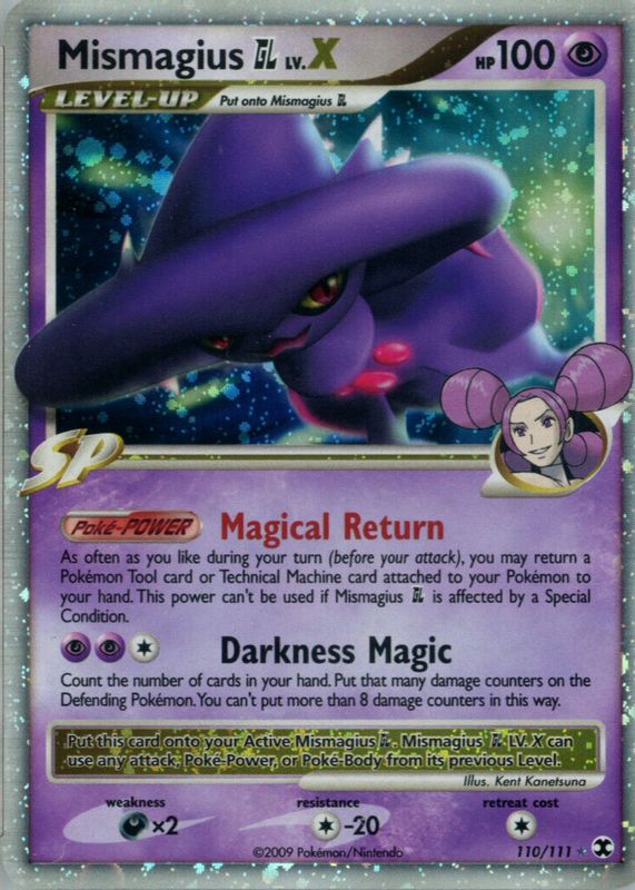 Mismagius GL LV.X 2009 Platinum: Rising Rivals #110/111 Holo PSA 10