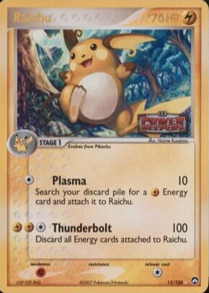 Raichu 2007 EX: Power Keepers #012/108 Reverse Holo Price Guide