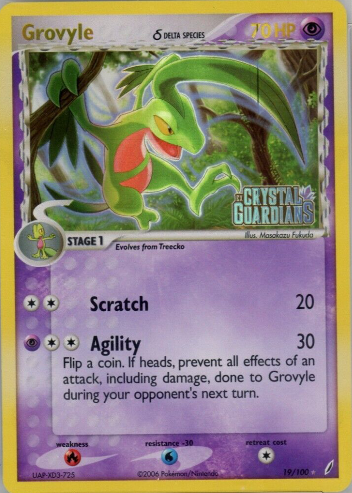 Grovyle 2006 EX: Crystal Guardians #019/100 Reverse Holo Price