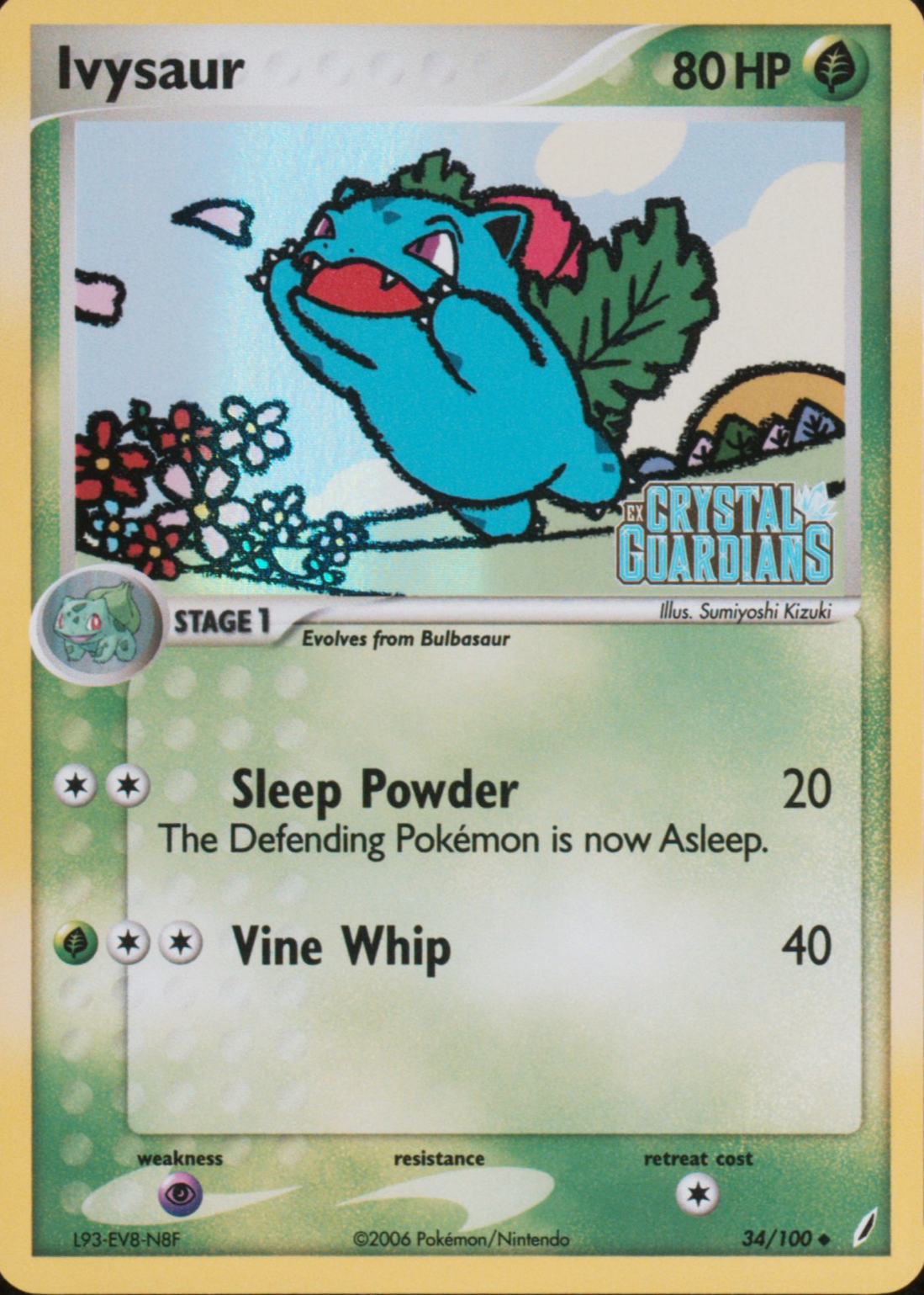 Ivysaur 2006 EX: Crystal Guardians #034/100 Reverse Holo Price