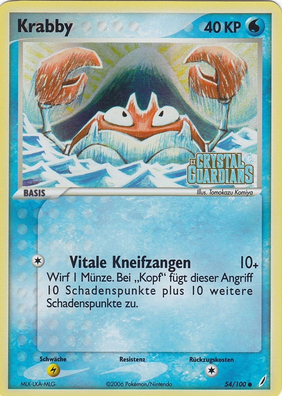 Krabby 2006 EX: Crystal Guardians #054/100 Reverse Holo Price