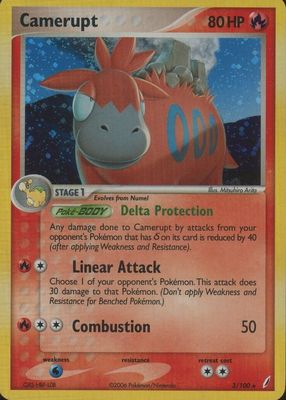 2006 EX: Crystal Guardians #003/100 Holo