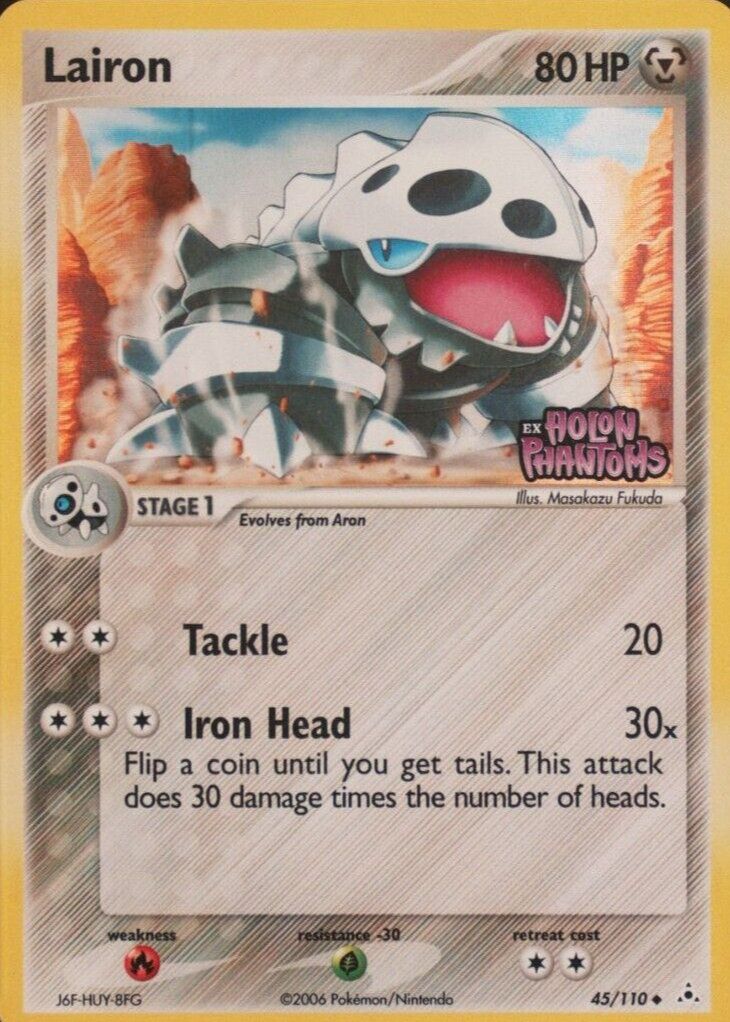 Lairon 2006 EX: Holon Phantoms #045/110 Reverse Holo Price Guide - Sports  Card Investor
