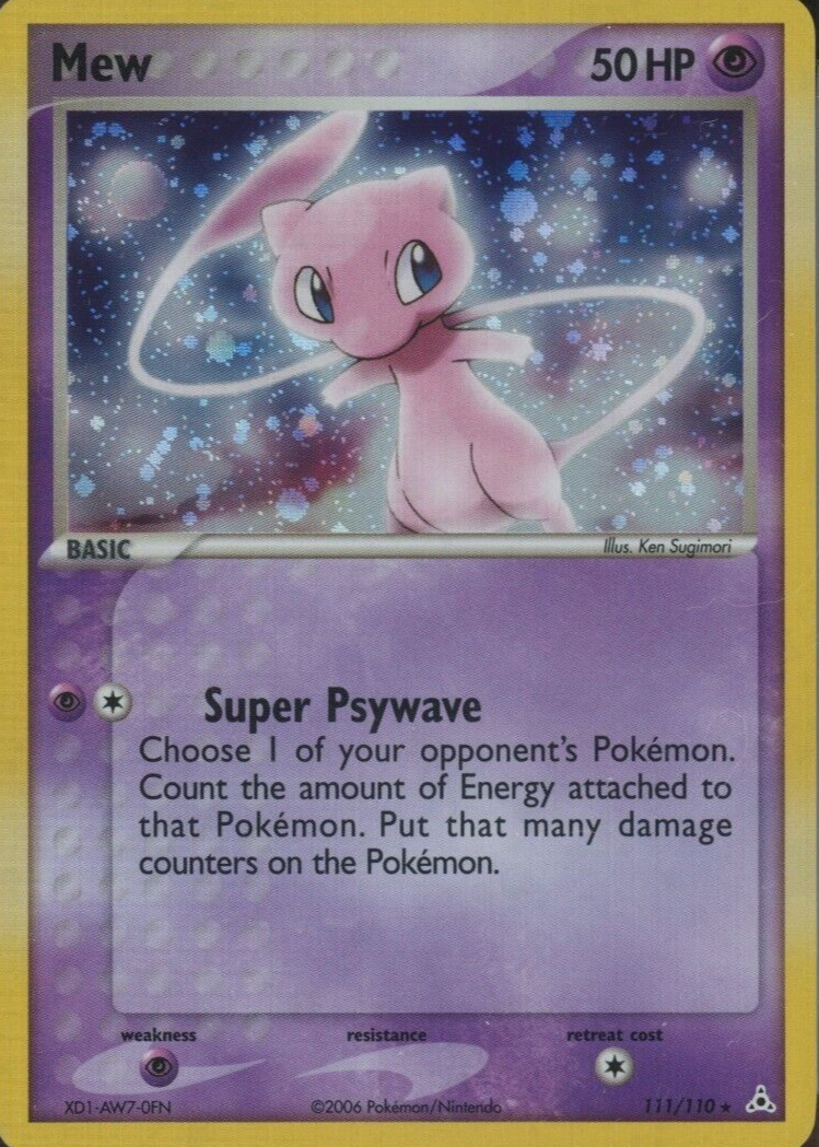 Mew 2006 EX: Holon Phantoms #111/110 Holo (Secret) Price