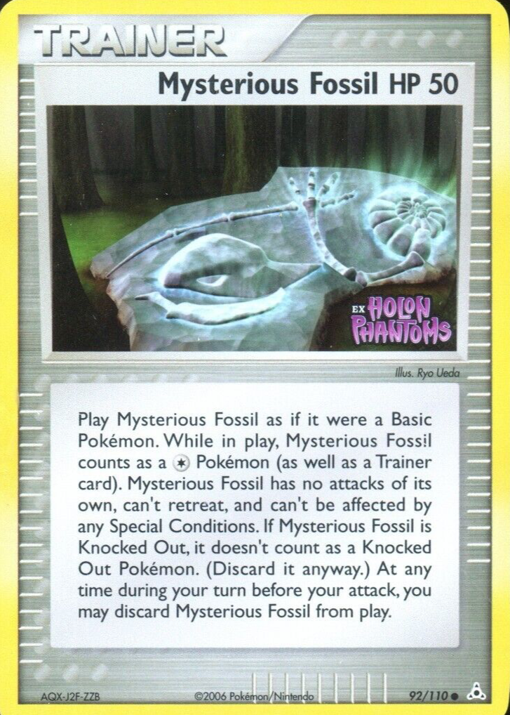Mysterious Fossil 2006 EX: Holon Phantoms #092/110 Reverse Holo Price Guide  - Sports Card Investor