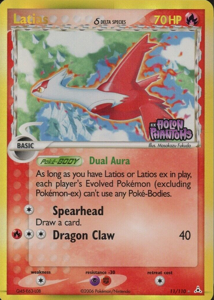 Latias 2006 EX: Holon Phantoms #011/110 Reverse Holo Price Guide