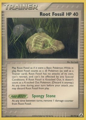 ポケモン - Root Pokemon ROOT FOSSIL 80/92 (Stamped Reverse Holo) Legend