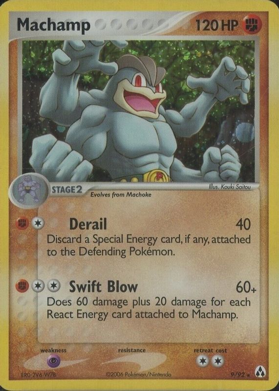 Machamp 2006 EX: Legend Maker #09/92 Holo PSA 10