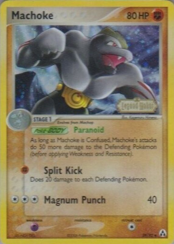 Machoke 2006 EX: Legend Maker #39/92 Reverse Holo PSA 9