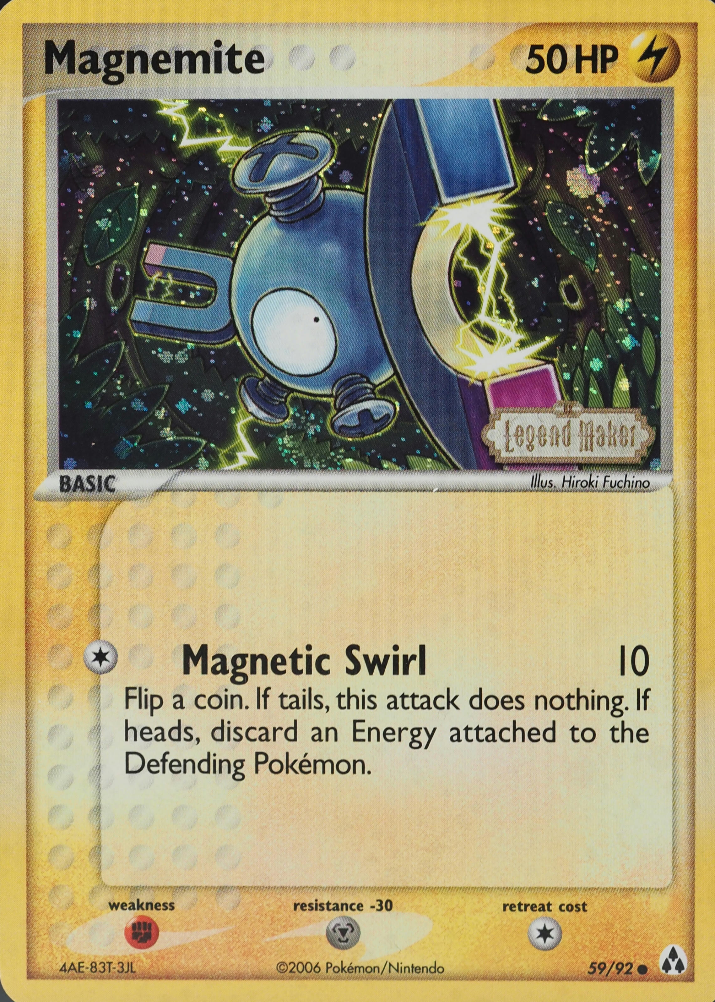 Magnemite 2006 EX: Legend Maker #59/92 Reverse Holo Price Guide