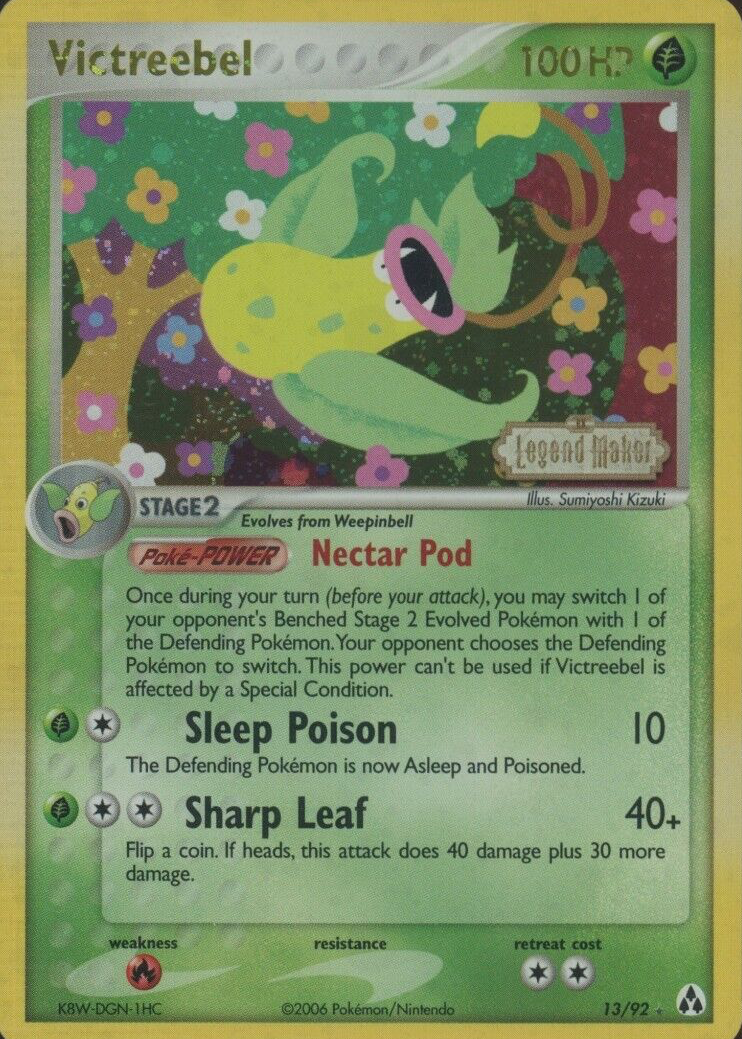 Victreebel 2006 EX: Legend Maker #13/92 Reverse Holo Price Guide