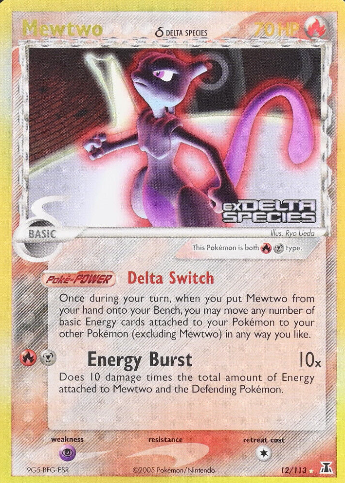 Mewtwo 2005 EX: Delta Species #012/113 Reverse Holo Price
