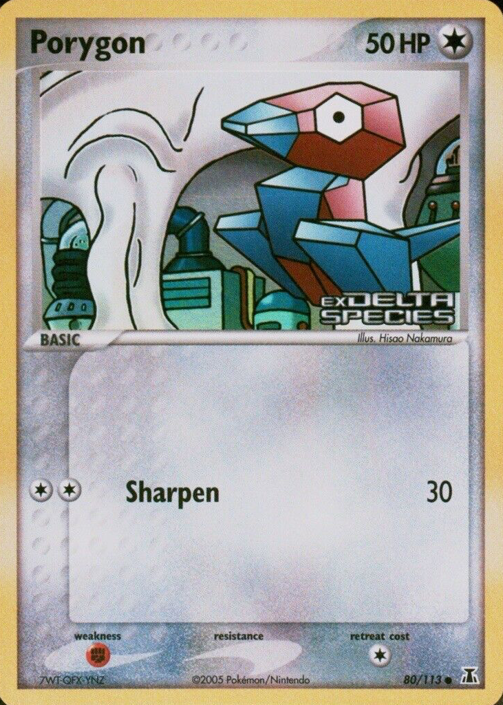 Porygon 2005 EX: Delta Species #080/113 Reverse Holo Price Guide