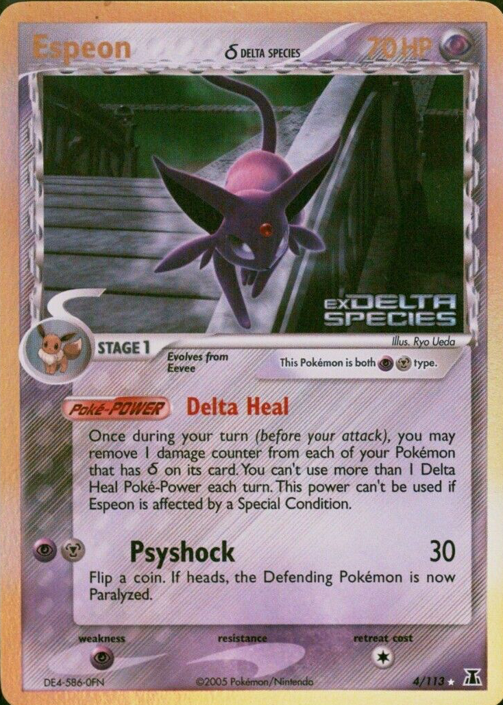 Espeon 2005 EX: Delta Species #004/113 Holo Price Guide - Sports 