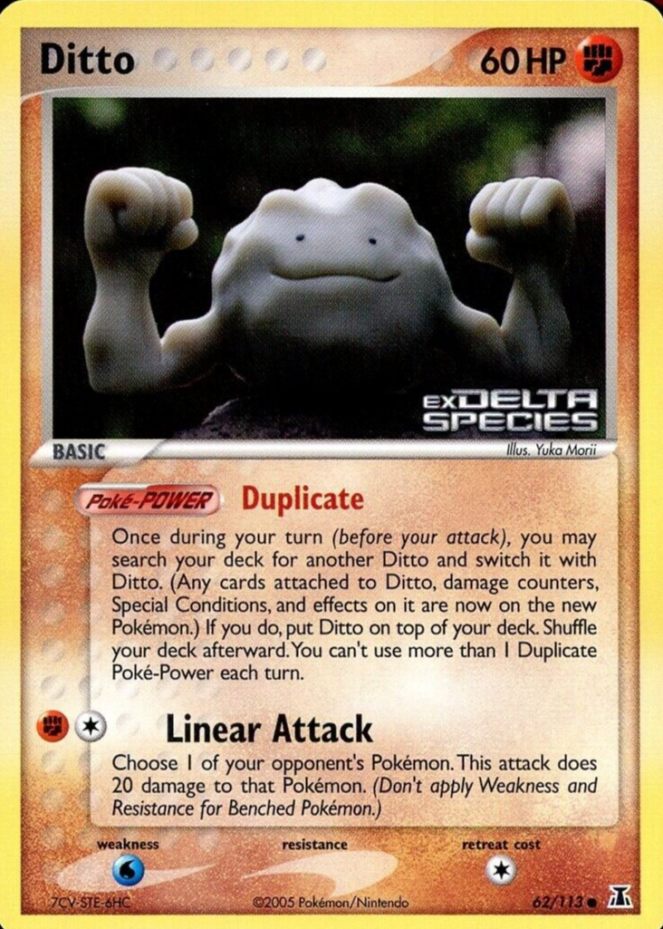 Ditto 2005 EX: Delta Species #062/113 Reverse Holo (Geodude) Price