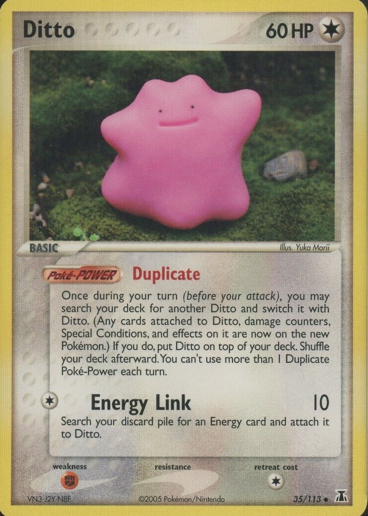 Ditto ポケモンカード 2005年 Ditto 2005 EX: Delta Species #035/113 Base Price Guide - Sports