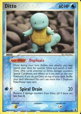 2005 EX: Delta Species #064/113 Base (Squirtle)