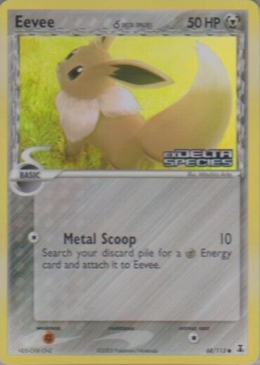 Eevee 2005 EX: Delta Species #068/113 Reverse Holo Price Guide