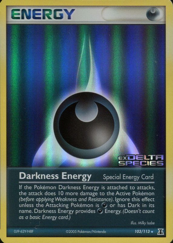 Darkness Energy 2005 EX: Delta Species #103/113 Reverse Holo RAW TCG (NEAR MINT)