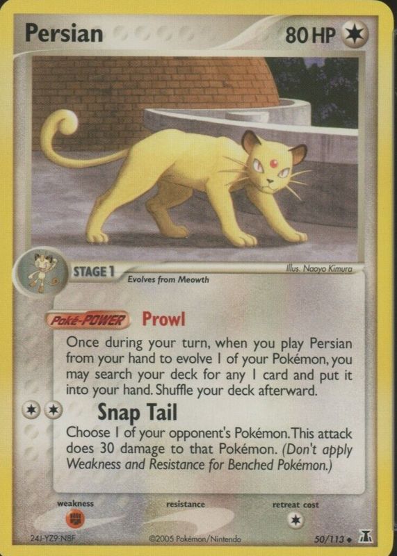 Persian 2005 EX: Delta Species #050/113 Base RAW TCG (NEAR MINT)