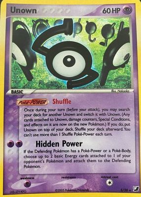 2005 EX: Unseen Forces #S/28 Holo