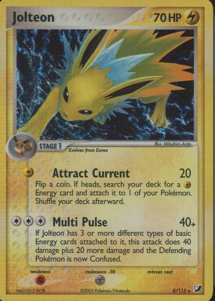 Jolteon 2005 EX: Unseen Forces #008/115 Holo Price Guide - Sports