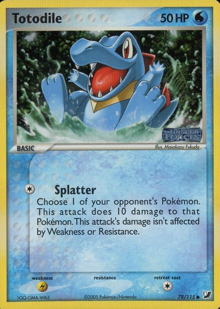 shiny totodile pokemon card THE COMPANY INTERNATIONAL 18/73 Shining Legends Toys (Benching or evolving either Pokemon ends this effect.) [W] Fury Swipes (10x) Flip 3 coins Totodile Pokemon Cards Price Guide