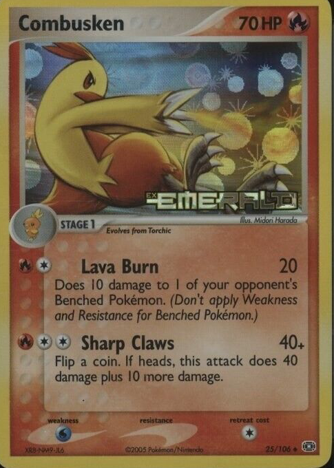 Combusken 2005 EX: Emerald #025/106 Reverse Holo Price Guide - Sports Card  Investor