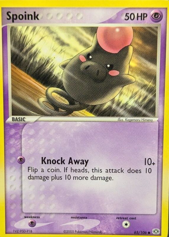 Spoink 2005 EX: Emerald #065/106 Base RAW TCG (NEAR MINT)