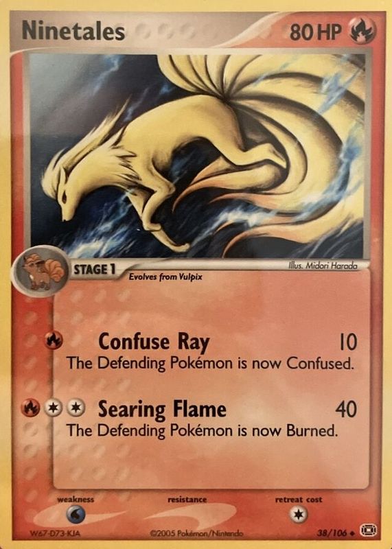 Ninetales 2005 EX: Emerald #038/106 Base SGC 9