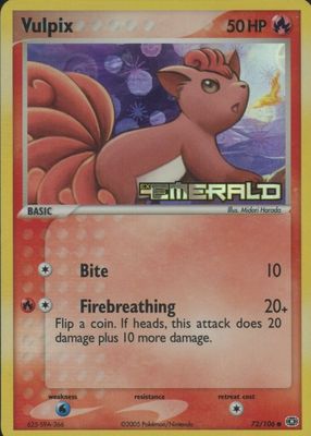 2005 EX: Emerald #072/106 Reverse Holo