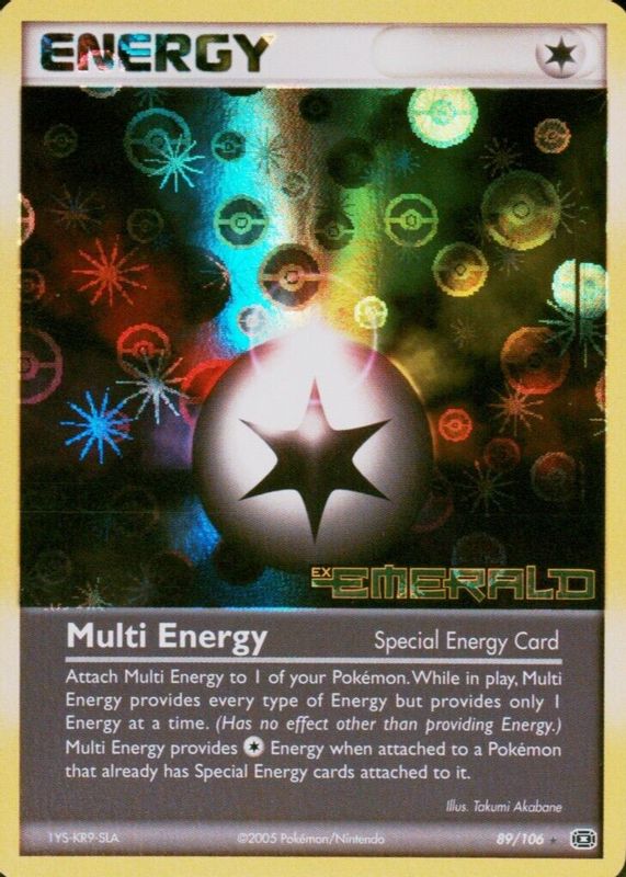 Multi Energy 2005 EX: Emerald #089/106 Reverse Holo BGS 10 BLACK LABEL