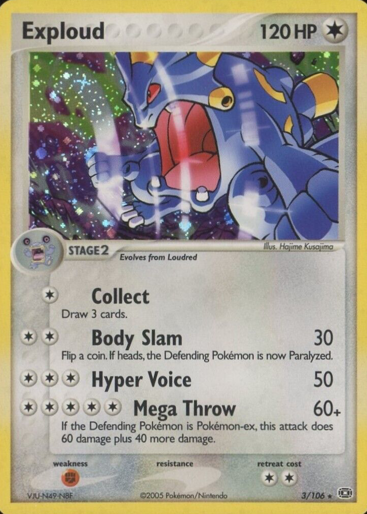 Exploud 2005 EX: Emerald #003/106 Holo Price Guide - Sports Card