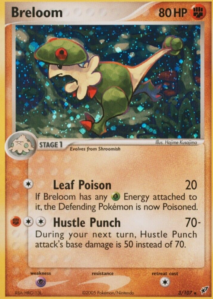 breloom pokemon card price 2003 Ex Ruby & Sapphire #16 CGC 9 MINT on Fanatics Collect Listed cards may have imperfections. Pokemon Breloom (7/224) Temporal Forces