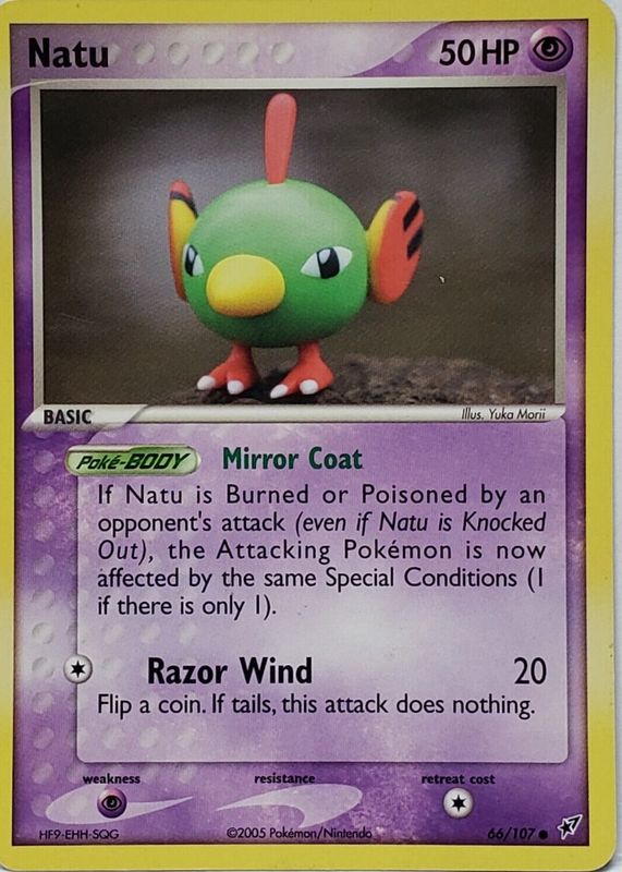 Natu 2005 EX: Deoxys #066/107 Base PSA 10