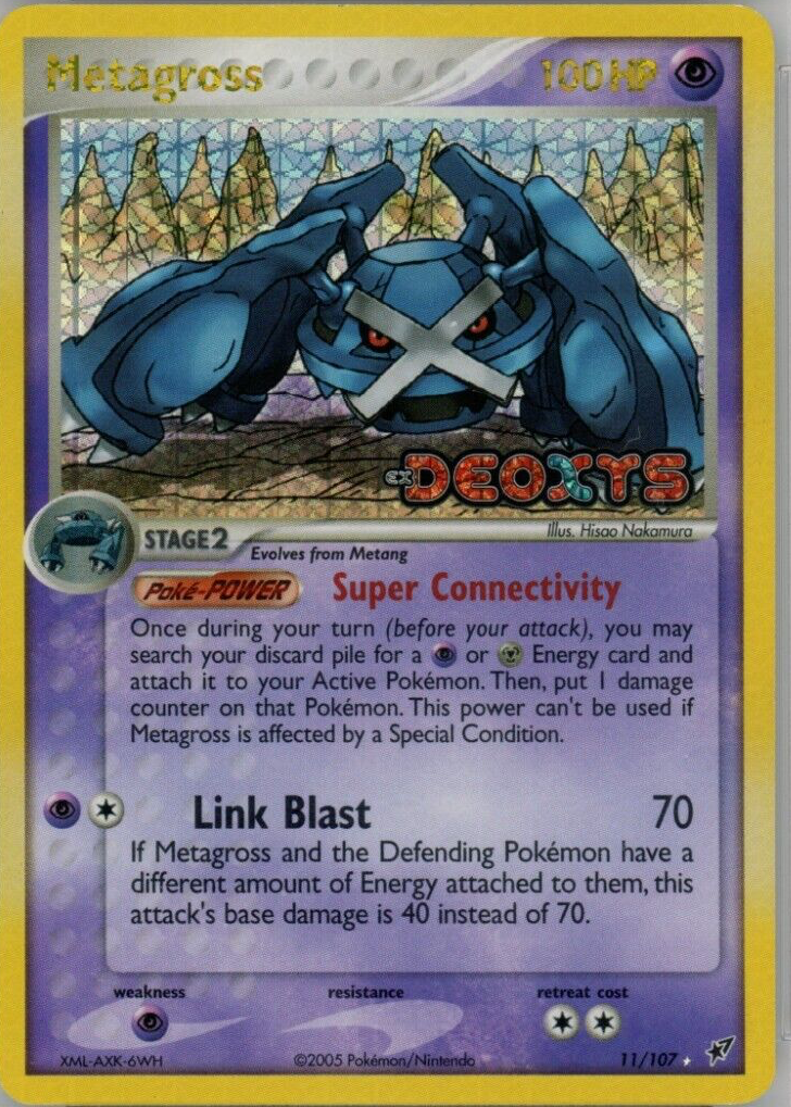 Metagross 2005 EX: Deoxys #011/107 Reverse Holo Price Guide