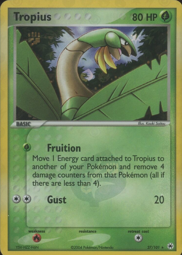 Tropius 2004 EX: Hidden Legends #027/101 Reverse Holo Price Guide - Sports  Card Investor