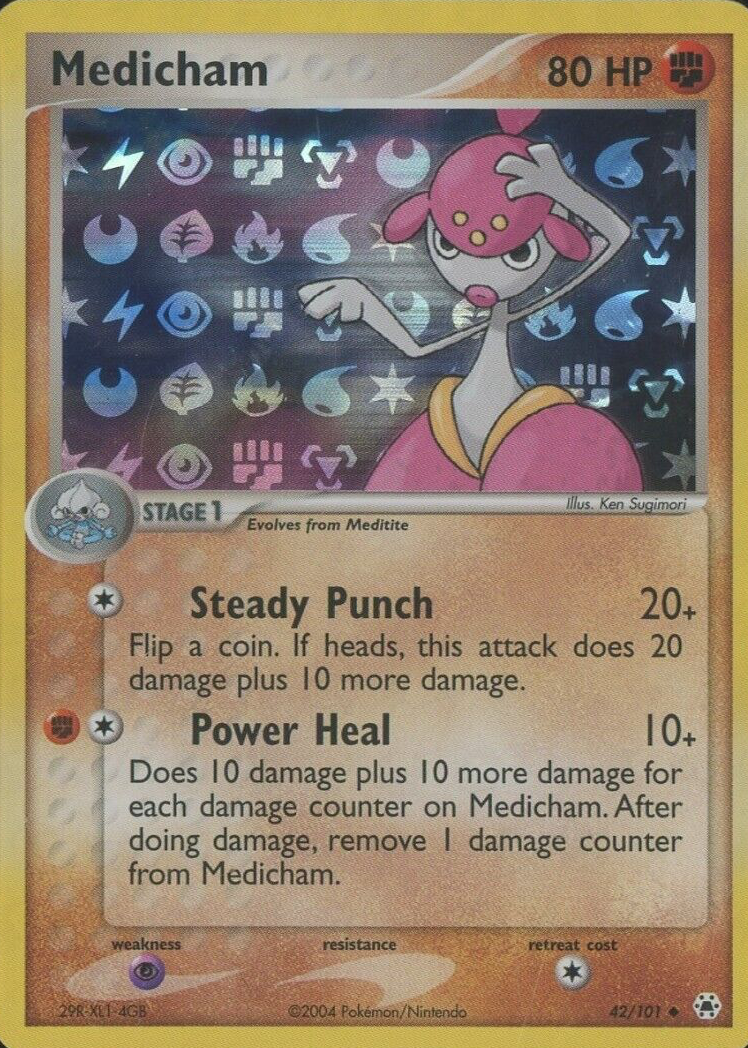 pokemon medicham card Medicham #100/182 Pokémon SV10: Destined Rivals Reverse Holo — Booghe