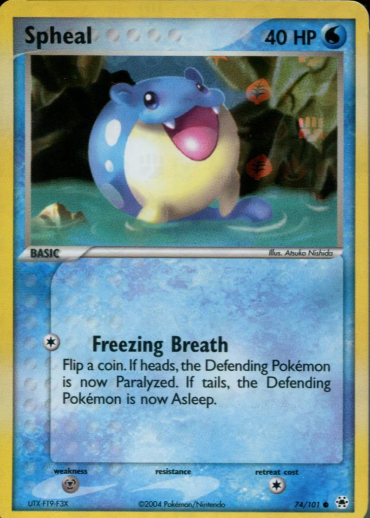 spheal pokemon cards Team Aqua's Spheal - 003/034 (DCR) Common main image 1