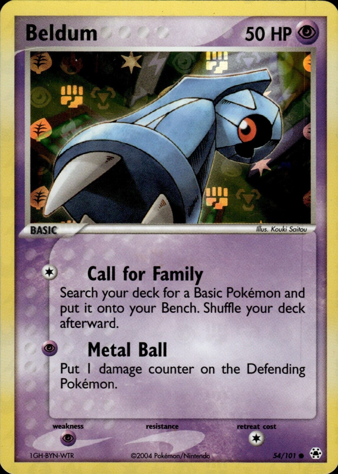 shiny beldum pokemon card Beldum (90/147) [Platinum: Supreme Victors] – Board Wipe main image 1
