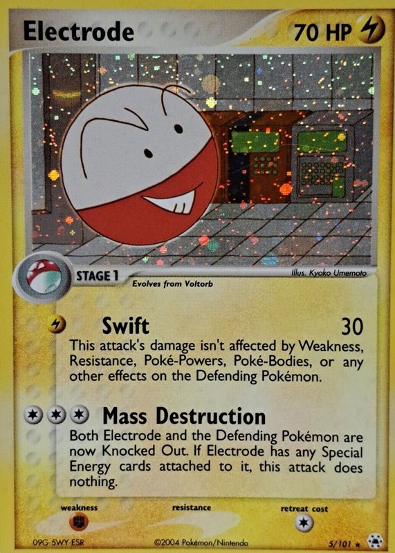 Electrode 2004 EX: Hidden Legends #005/101 Holo RAW TCG (NEAR MINT)