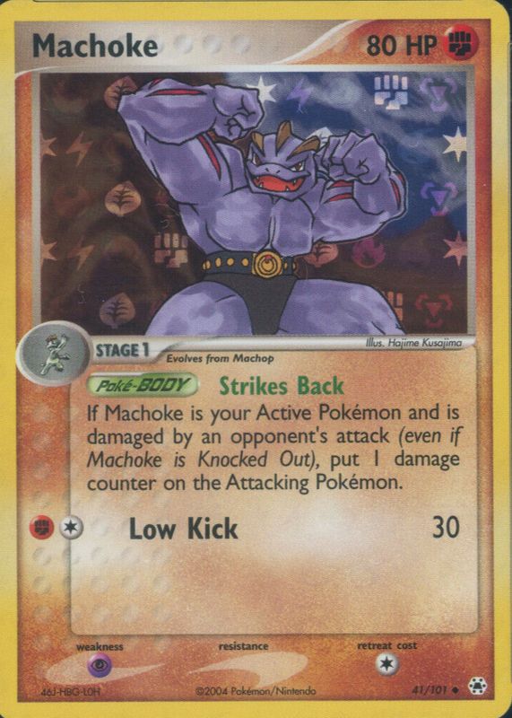 Machoke 2004 EX: Hidden Legends #041/101 Base PSA 9