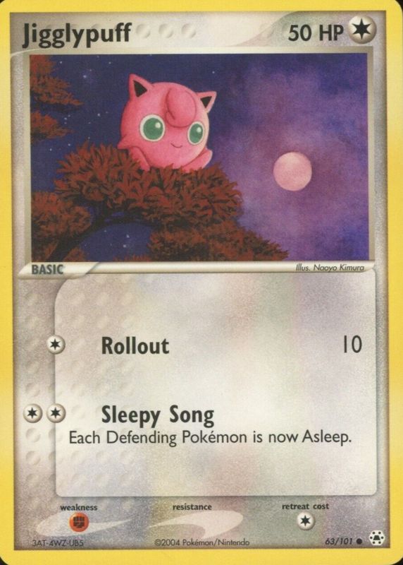 Jigglypuff 2004 EX: Hidden Legends #063/101 Base CGC 10