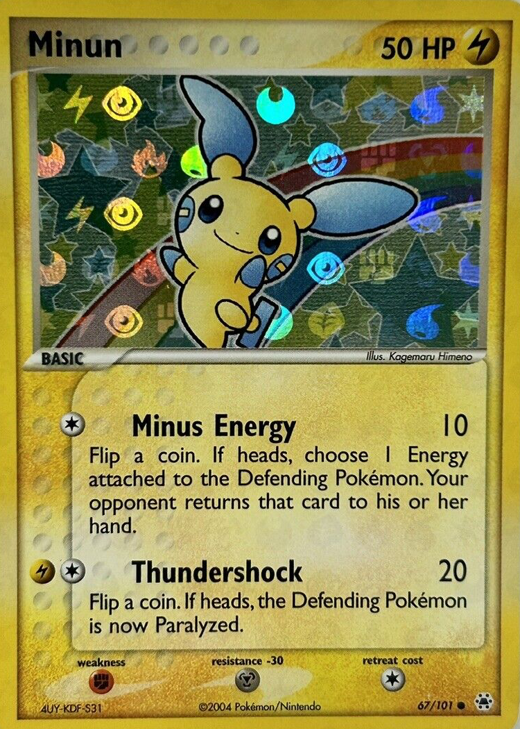 Minun 2004 EX: Hidden Legends #067/101 Reverse Holo Price Guide - Sports  Card Investor