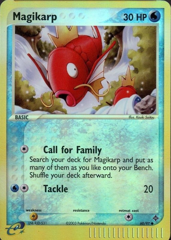 Magikarp 2003 EX: Dragon #60/97 Reverse Holo PSA 10