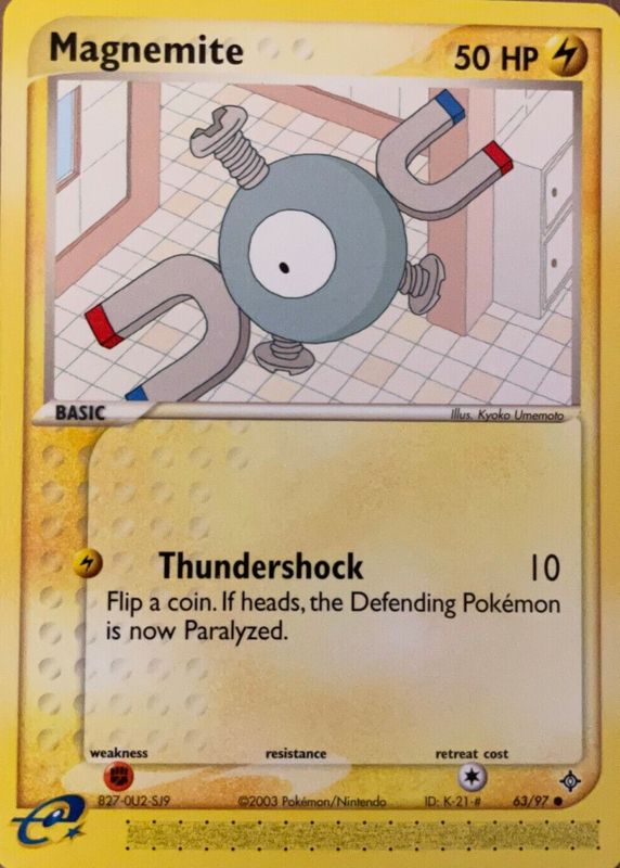 Magnemite 2003 EX: Dragon #63/97 Base PSA 10