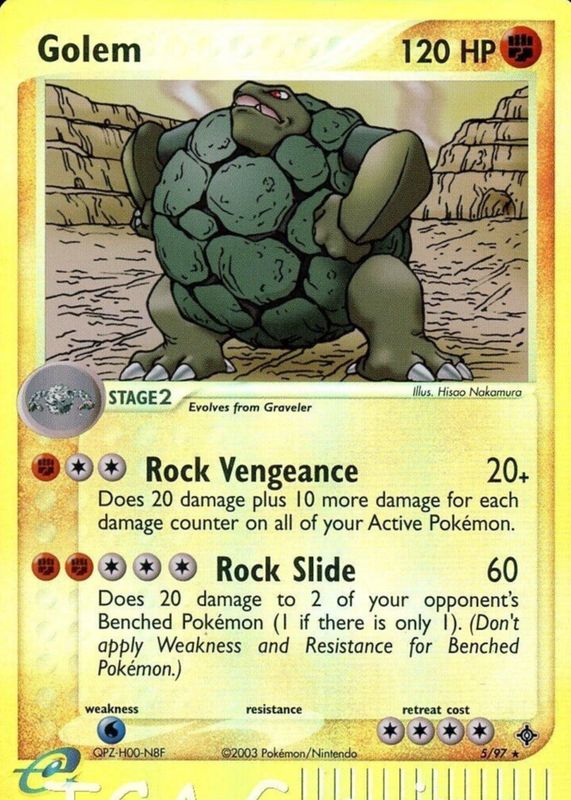 Golem 2003 EX: Dragon #05/97 Reverse Holo SGC 10