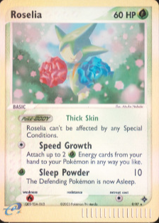 roselia pokemon card value - Scarlet & Violet - Destined Rivals - Cynthia's [C] Leaf Step (10) Weakness / Resistance / Retreat Cost Roselia 2003 EX: Dragon #09/97