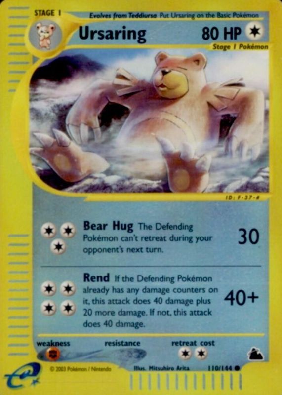 Ursaring 2003 Skyridge #110/144 Reverse Holo PSA 10